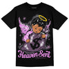 Jordan 2 “Mauve/Off-Noir” DopeSkill T-Shirt Heaven Sent Graphic Streetwear - Black