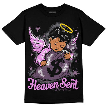 Jordan 2 “Mauve/Off-Noir” DopeSkill T-Shirt Heaven Sent Graphic Streetwear - Black