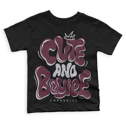 Jordan 5 Retro Burgundy (2023) DopeSkill Toddler Kids T-shirt Cute and Boujee Graphic Streetwear - Black