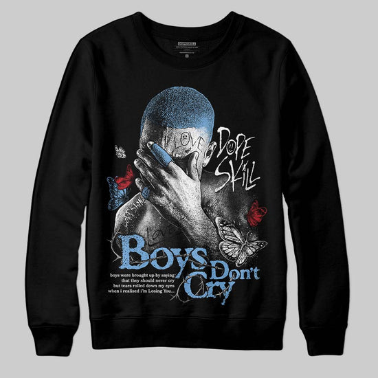 Jordan 12 Retro 'Melo' DopeSkill Sweatshirt Boys Don't Cry Graphic Streetwear - Black