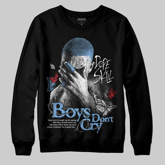 Jordan 12 Retro 'Melo' DopeSkill Sweatshirt Boys Don't Cry Graphic Streetwear - Black