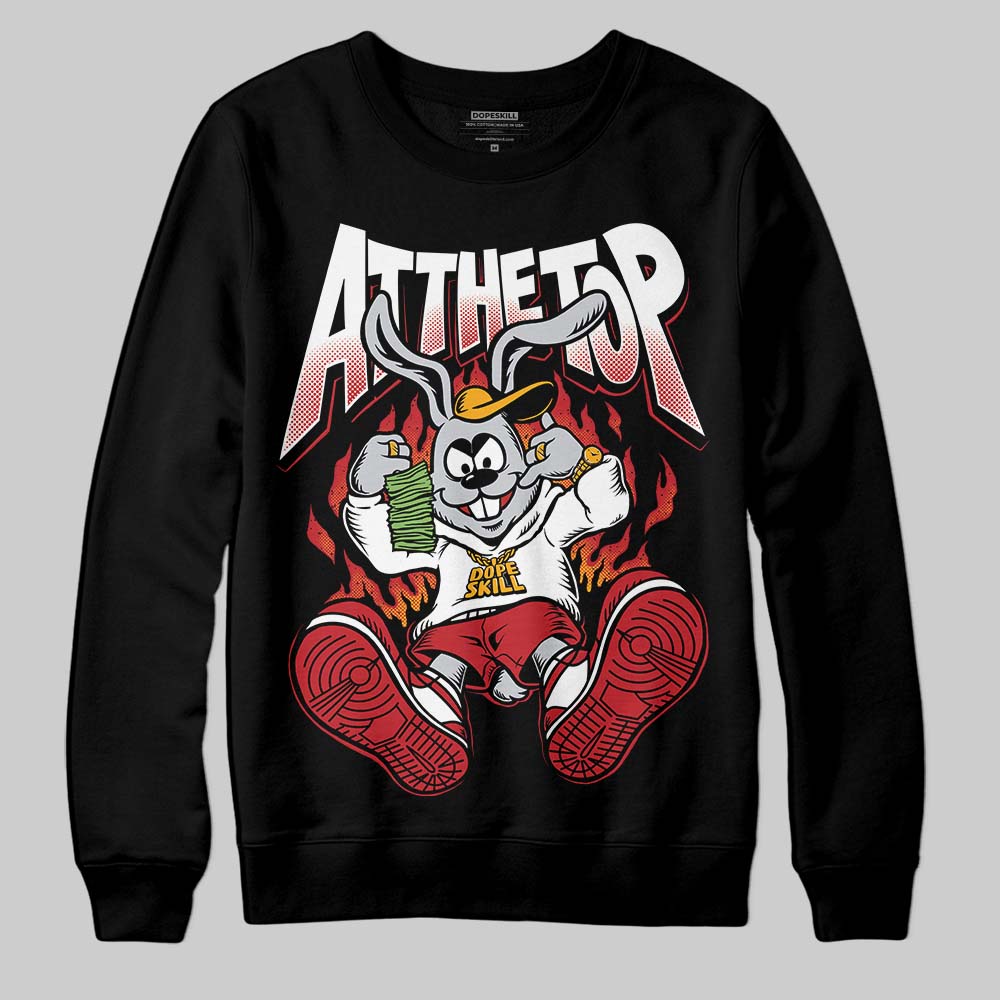 Jordan 1 Low OG "Chicago" DopeSkill Sweatshirt At The Top Graphic Streetwear - Black