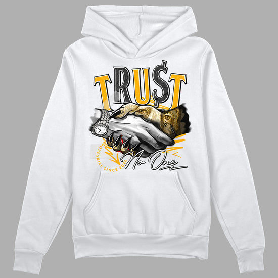 Dunk Low Championship Goldenrod (2021) DopeSkill Hoodie Sweatshirt Trust No One Graphic Streetwear - White