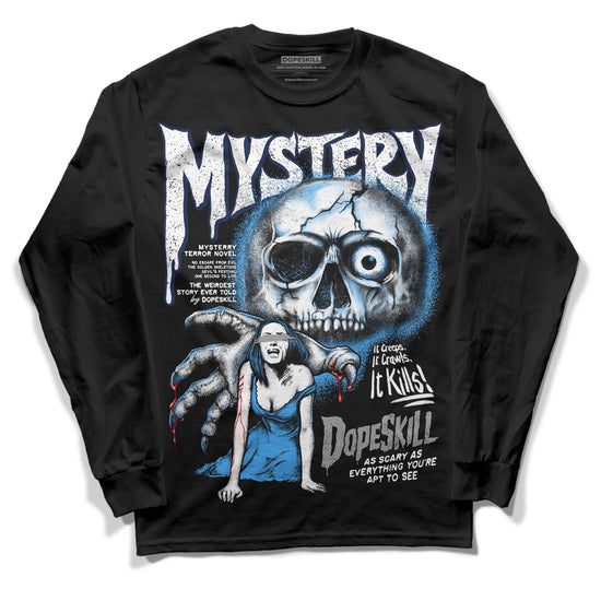 Jordan 3 "Midnight Navy" DopeSkill Long Sleeve T-Shirt Mystery Ghostly Grasp Graphic Streetwear - Black