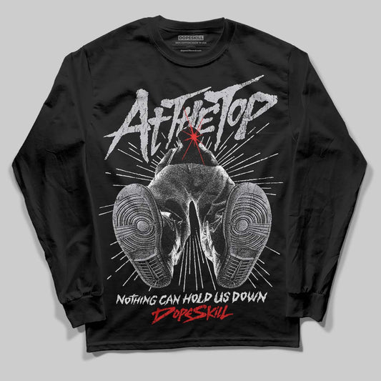 Grey Sneakers DopeSkill Long Sleeve T-Shirt Nothing Can Hold US Down Graphic Streetwear - Black