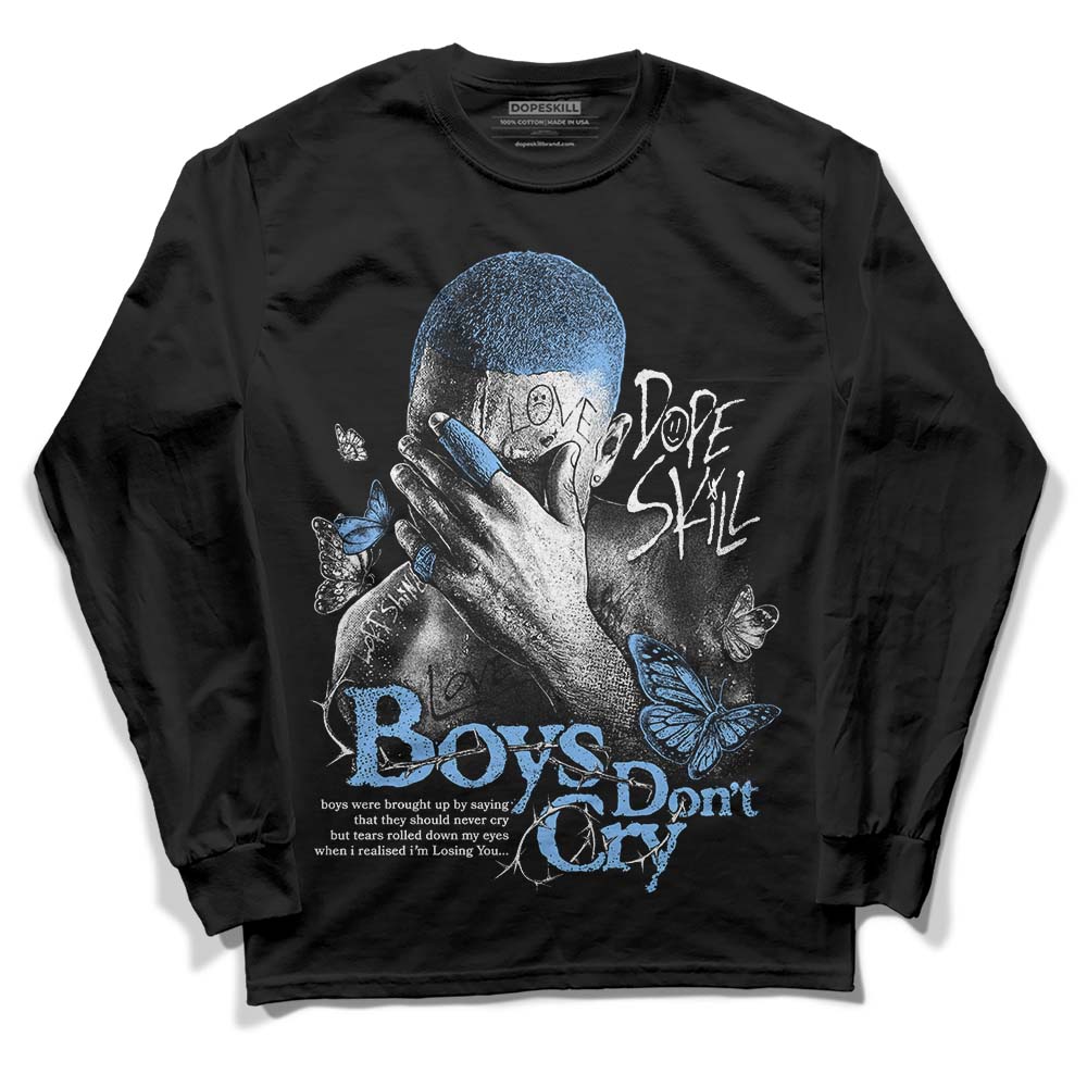 Jordan 9 Powder Blue DopeSkill Long Sleeve T-Shirt Boys Don't Cry Graphic Streetwear - Black