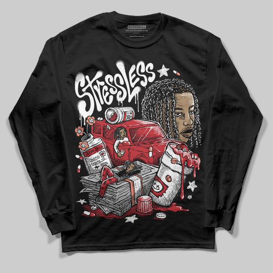 Jordan 1 High OG “Ruby” DopeSkill Long Sleeve T-Shirt Stressless Graphic Streetwear - Black