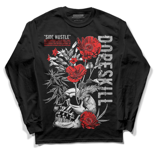 Jordan Spizike Low Bred DopeSkill Long Sleeve T-Shirt Side Hustle Graphic Streetwear - Black 