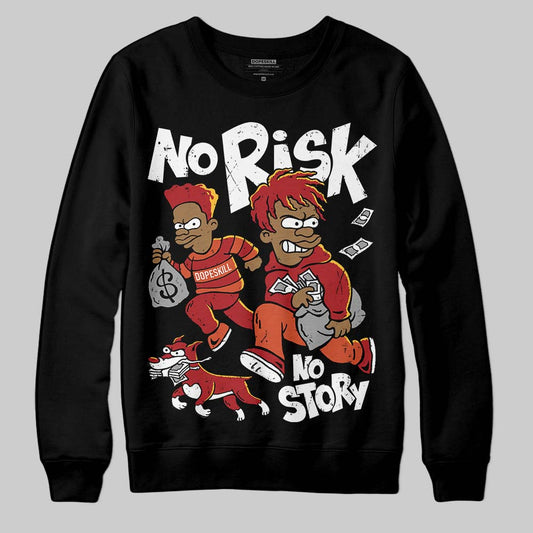 Nigel Sylvester x Air Jordan 4 ‘Brick by Brick’ DopeSkill Sweatshirt No Risk No Story Graphic Streetwear - Black