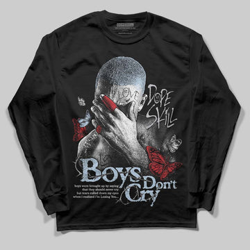 Jordan 5 Retro OG Black Metallic Reimagined DopeSkill Long Sleeve T-Shirt Boys Don't Cry Graphic Streetwear - Black