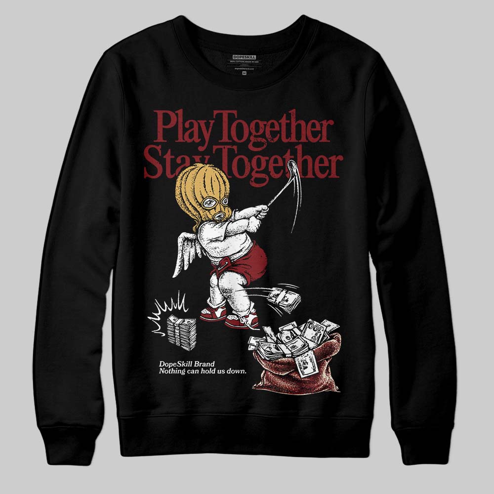 Dunk Low SE Sisterhood Sail Team Red W DopeSkill Sweatshirt Play together, Stay together Graphic Streetwear - Black