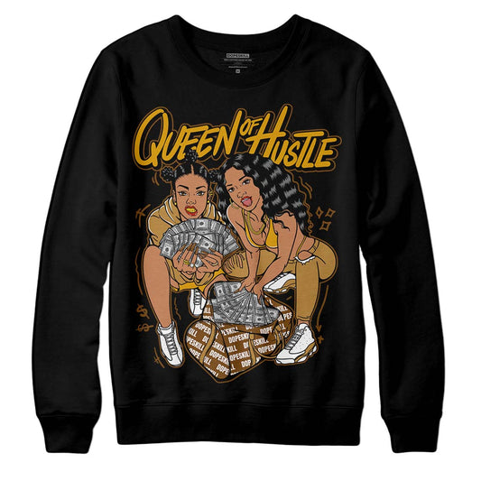 Jordan 13 Wheat 2023 DopeSkill Sweatshirt Queen Of Hustle Graphic Streetwear - Black