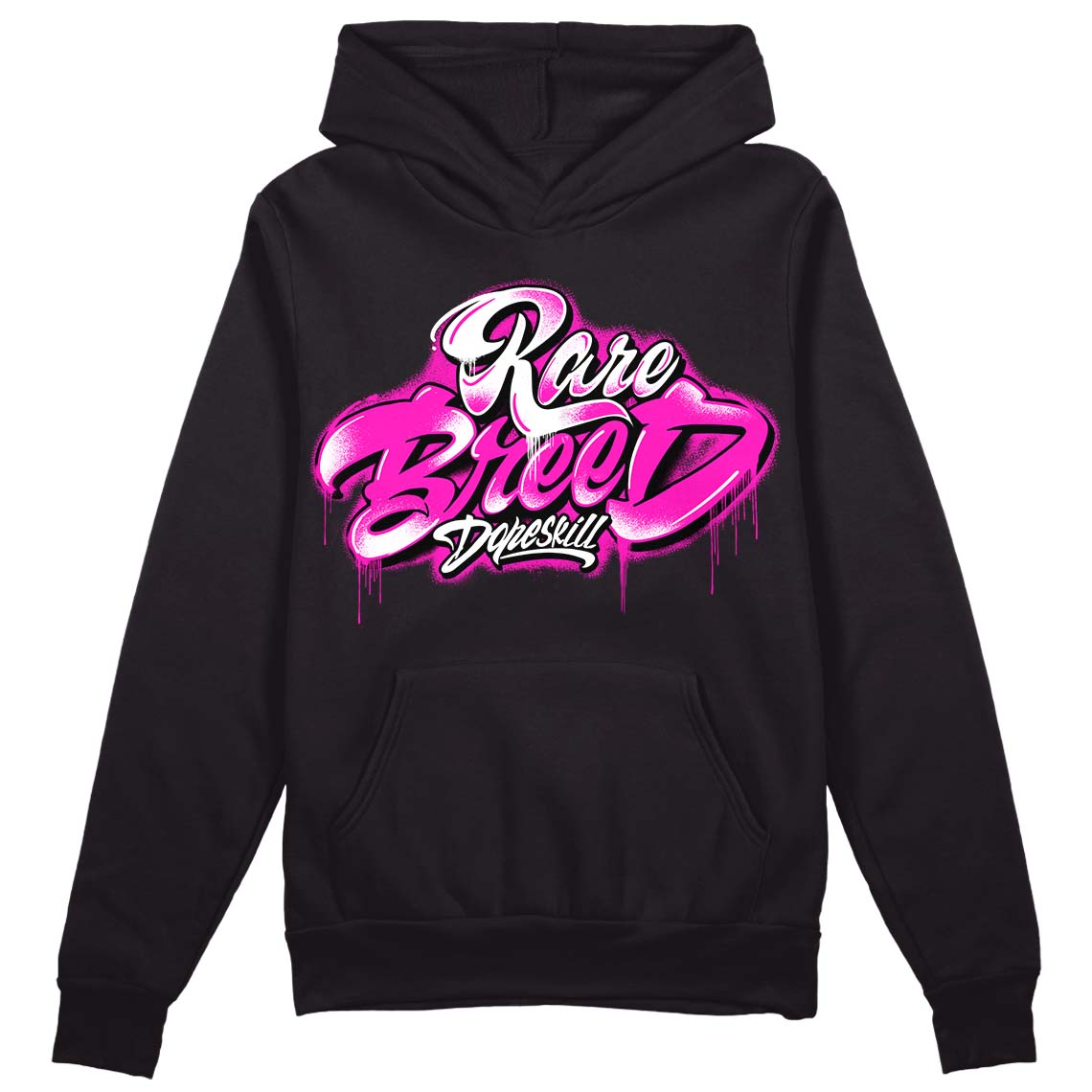 Dunk Low GS “Active Fuchsia” DopeSkill Hoodie Sweatshirt Rare Breed Type Graphic Streetwear - Black