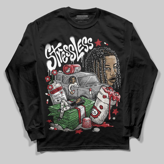 Nigel Sylvester x Jordan 1 Low OG “Nitro” DopeSkill Long Sleeve T-Shirt Stressless Graphic Streetwear - Black