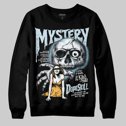 Vans Knu Stack Vintage Satin Dream Blue DopeSkill Sweatshirt Mystery Ghostly Grasp Graphic Streetwear - Black