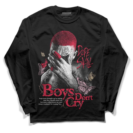 Dunk Low PRM Bacon DopeSkill Long Sleeve T-Shirt Boys Don't Cry Graphic Streetwear - Black