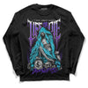 Jordan 6 "Aqua" DopeSkill Long Sleeve T-Shirt Life or Die Graphic Streetwear - Black 