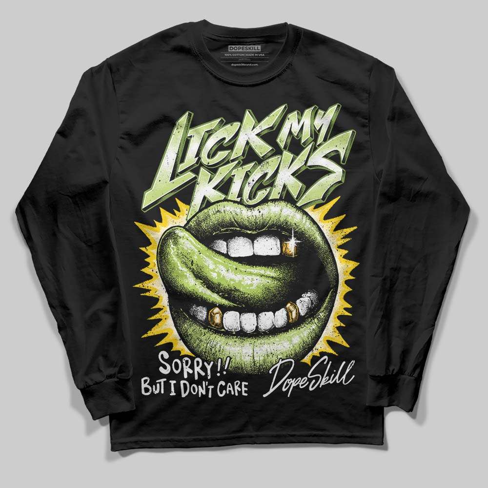 Dunk Low Pro SB 'Fruity Pack - Green Apple' DopeSkill Long Sleeve T-Shirt Lick My Kicks Graphic Streetwear - Black