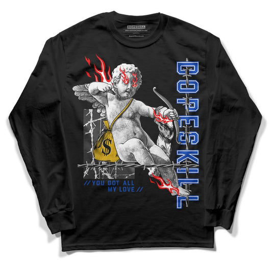 Jordan 14 “Laney” DopeSkill Long Sleeve T-Shirt You Got All My Love Graphic Streetwear - Black