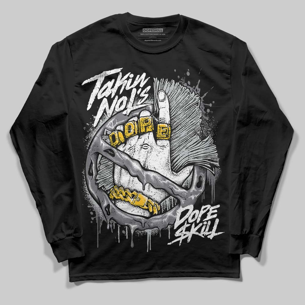 Jordan 4 “Fear” DopeSkill Long Sleeve T-Shirt Takin No L's Graphic Streetwear - Black