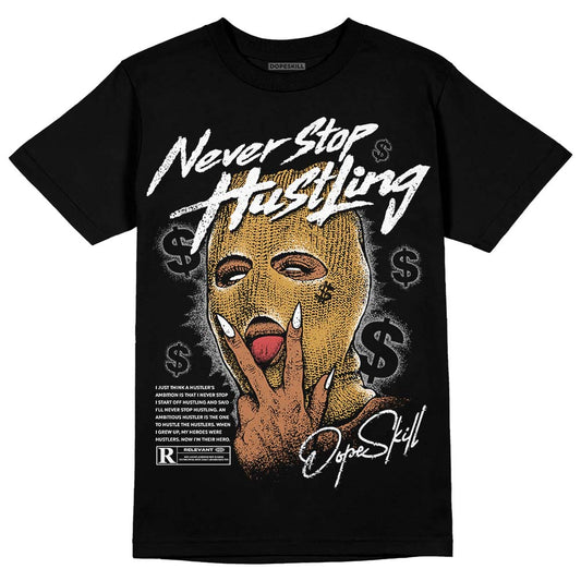 Jordan 11 "Gratitude" DopeSkill T-Shirt Never Stop Hustling Graphic Streetwear - Black