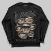 Jordan 4 “Black Cat” (2025) DopeSkill Long Sleeve T-Shirt The Mouth With No Droughts Graphic Streetwear - Black