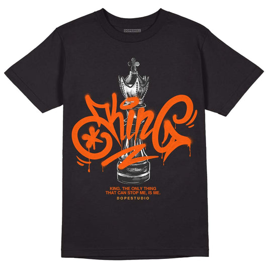 Jordan 12 Retro Brilliant Orange DopeSkill T-Shirt King Chess Graphic Streetwear - black