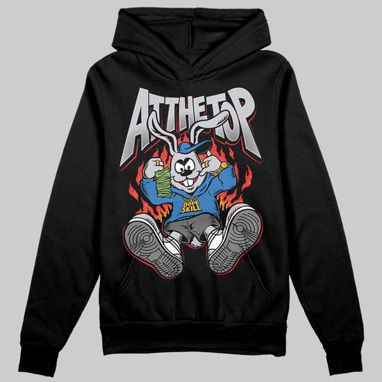 Grey Sneakers DopeSkill Hoodie Sweatshirt At The Top Graphic Streetwear - Black