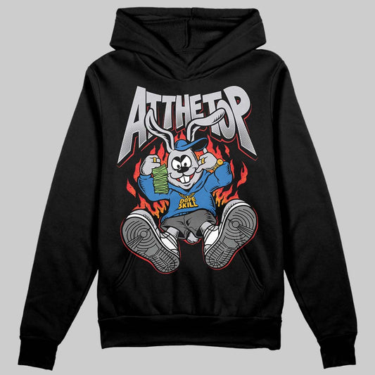 Grey Sneakers DopeSkill Hoodie Sweatshirt At The Top Graphic Streetwear - Black