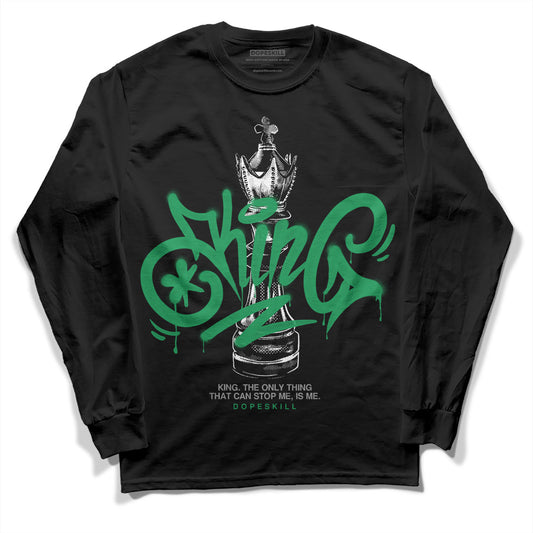 Jordan 3 WMNS “Lucky Green” DopeSkill Long Sleeve T-Shirt King Chess Graphic Streetwear - Black 