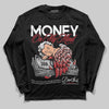 Jordan 5 Retro Fire Red Black Tongue (2025) DopeSkill Long Sleeve T-Shirt MOMM Graphic Streetwear - Black