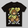 Jordan 4 GS “Light Lemon Twist” DopeSkill Toddler Kids T-shirt Broken Bear Graphic Streetwear - Black