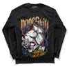 Jordan 1 Mid GS 'Six Championships DopeSkill Long Sleeve T-Shirt Money On My Mind Graphic Streetwear - Black