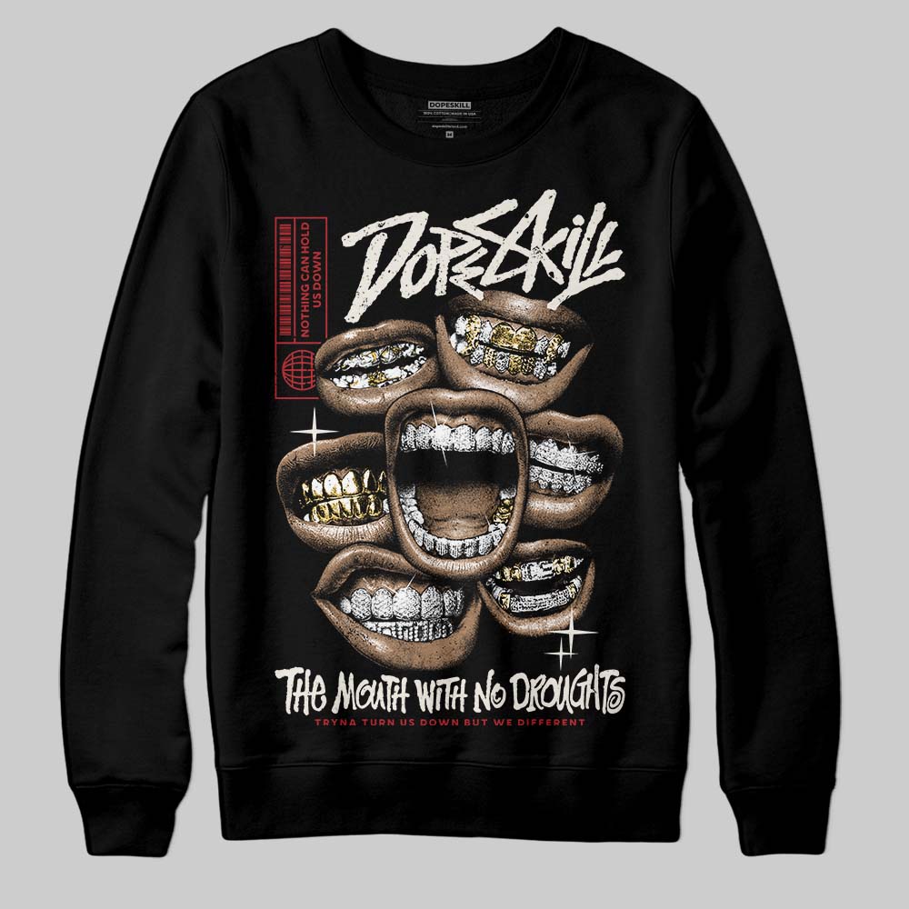 Nigel Sylvester x Jordan 1 Low OG “Nitro” DopeSkill Sweatshirt The Mouth With No Droughts Graphic Streetwear - Black