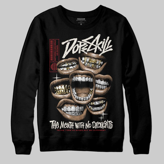 Nigel Sylvester x Jordan 1 Low OG “Nitro” DopeSkill Sweatshirt The Mouth With No Droughts Graphic Streetwear - Black
