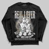 Jordan 5 Retro Reverse Metallic DopeSkill Long Sleeve T-Shirt Real Lover Graphic Streetwear - Black