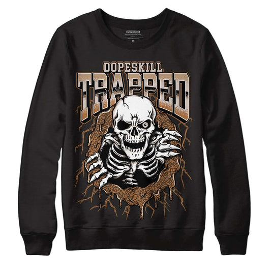 Jordan 3 Retro Palomino DopeSkill Sweatshirt Trapped Halloween Graphic Streetwear - Black