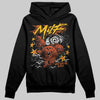 Orange, Black & White Sneakers DopeSkill Hoodie Sweatshirt MILF Graphic Streetwear - Black