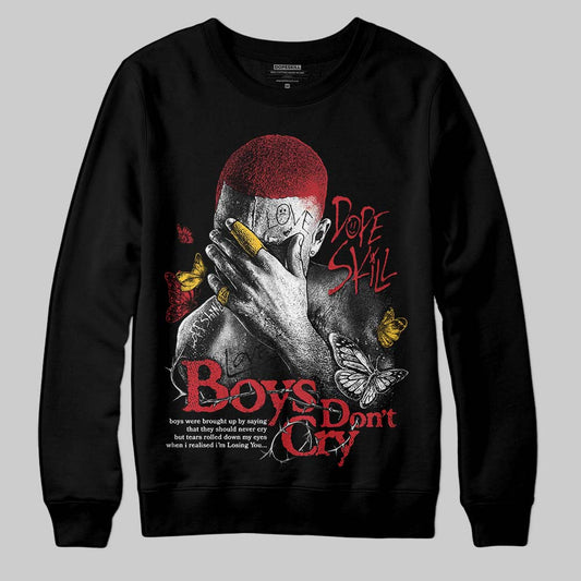 Jordan 14 Retro Ferrari (2025) DopeSkill Sweatshirt Boys Don't Cry Graphic Streetwear - Black