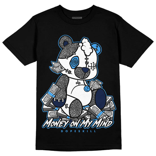 Jordan 3 "Midnight Navy" DopeSkill T-Shirt MOMM Bear Graphic Streetwear  - Black 