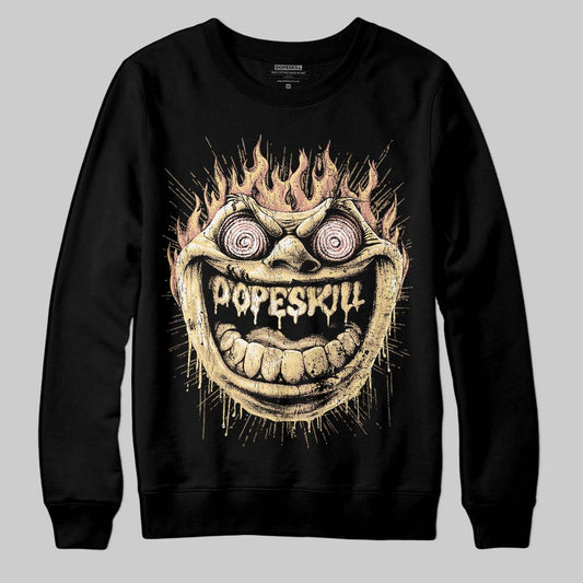 TAN Sneakers DopeSkill Sweatshirt Hellfire Graphic Streetwear - black