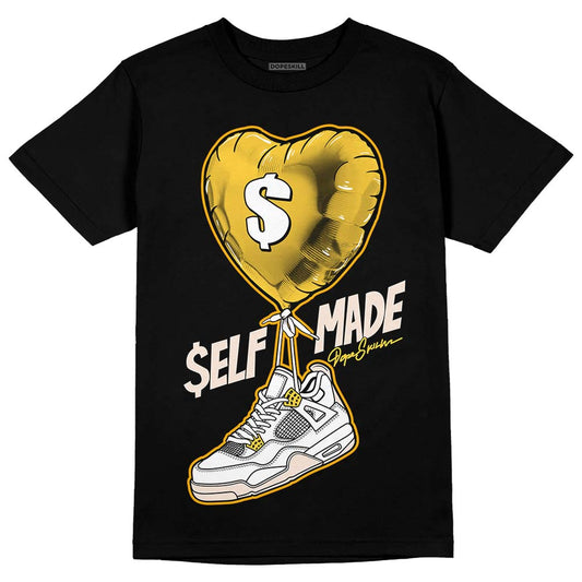 Jordan 4 "Sail" DopeSkill T-Shirt Self Made Graphic Streetwear - Black 