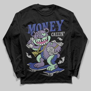 Jordan 1 Retro Low OG Zion Williamson Voodoo Alternate DopeSkill Long Sleeve T-Shirt Money Callin' Graphic Streetwear - Black