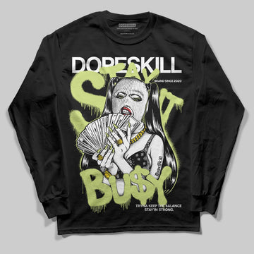Jordan 5 “Luminous Green” DopeSkill Long Sleeve T-Shirt Stay It Busy Graphic Streetwear - Black