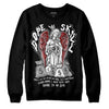 Jordan 14 "Black/White" DopeSkill Sweatshirt Angels Graphic Streetwear - Black