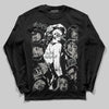 Jordan 9 Cool Grey DopeSkill Long Sleeve T-Shirt Built Different Graphic Streetwear - Black