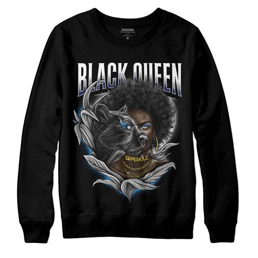 Jordan 3 "Midnight Navy" DopeSkill Sweatshirt New Black Queen Graphic Streetwear - Black 