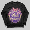 PURPLE Sneakers DopeSkill Long Sleeve T-Shirt Hellfire Graphic Streetwear - Black