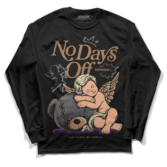 Jordan 6 WMNS Gore-Tex Brown Kelp DopeSkill Long Sleeve T-Shirt New No Days Off Graphic Streetwear - Black