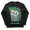 Jordan 1 High OG Green Glow DopeSkill Long Sleeve T-Shirt Paid In Full Graphic Streetwear - Black